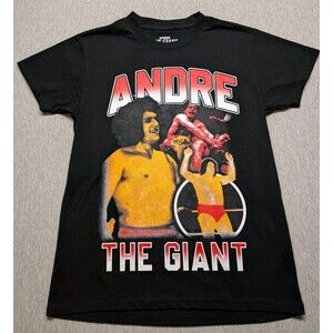 New without Tags ANDRE THE GIANT Shirt Black Size Medium Wrestling WWF